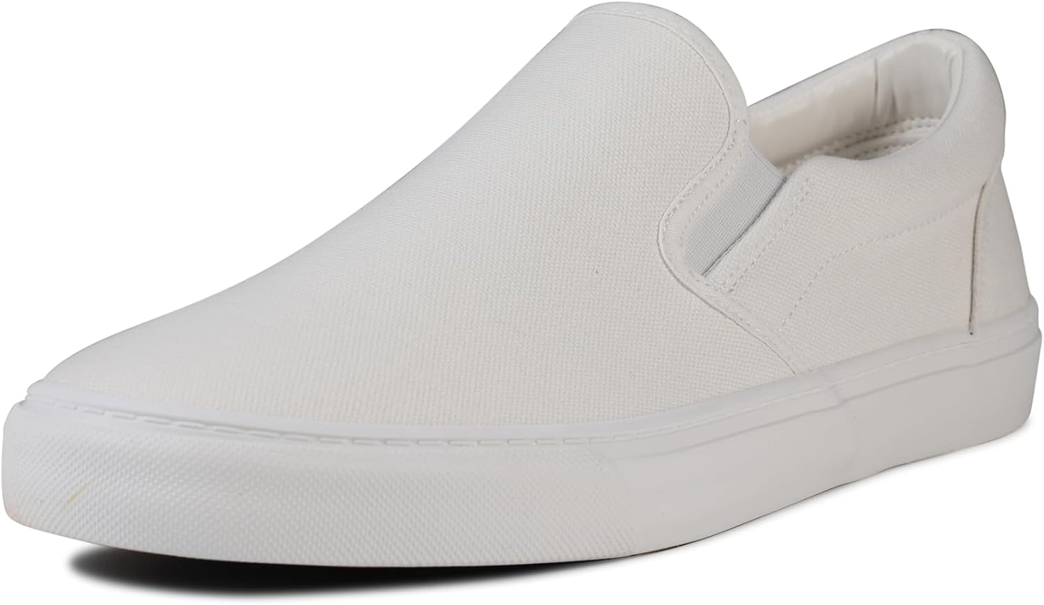 Men's Wide-Fit Low-Top Canvas Slip-On Sneakers - Image 2