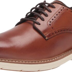 Men's Plain Toe Lace-Up Oxford Shoes
