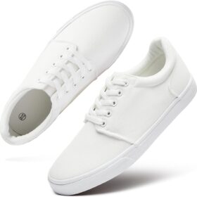 Men's Low-Top Canvas Lace-Up Sneakers
