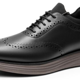 Men's Casual Wingtip Brogue Dress Sneakers
